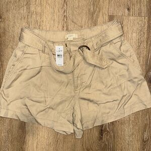 SZ S Khaki Loft Shorts Cargo Style New With Tags